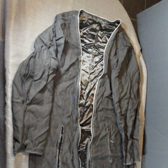 MILITARY USN ARMY USMC STANDARD OVERCOAT TRENCH COAT ALL WX LINER 40L SV 981 - Picture 1 of 6